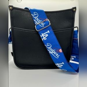 Dodgers theme adjustable strap with removable clips. Can be used for purses, cam